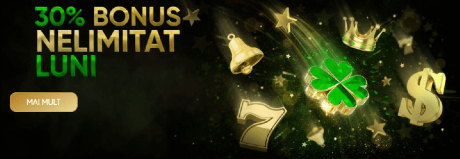 30% bonus nelimitat conti cazino