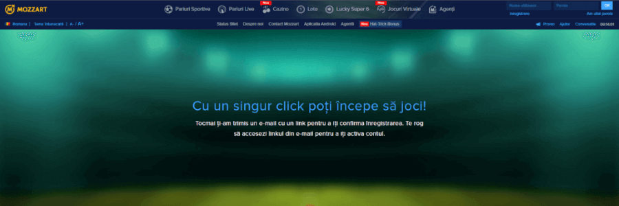 confirmare cont mozzart bet