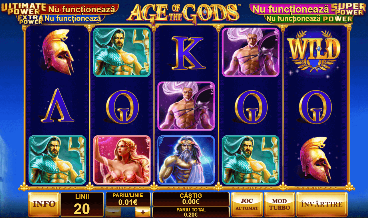 Age of the gods - slot cu jackpot progresiv 