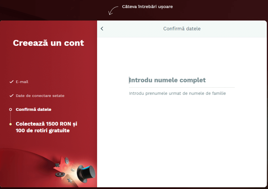 nume complet inregistrare magic jackpot