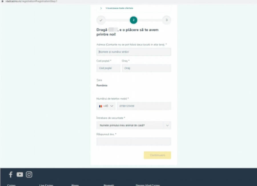 vlad cazino inregistrare noua