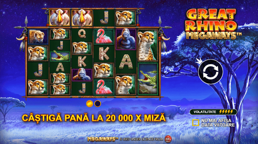 great rhino megaways slot online