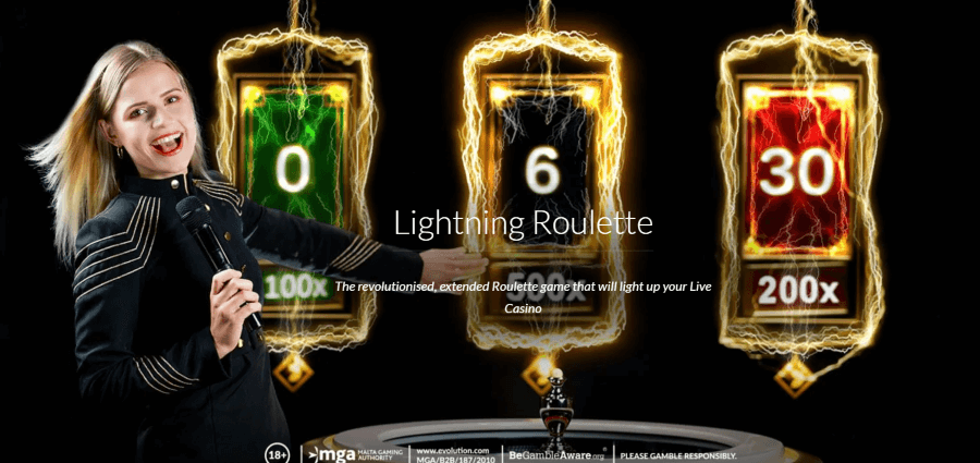 lightning roulette Evolution 