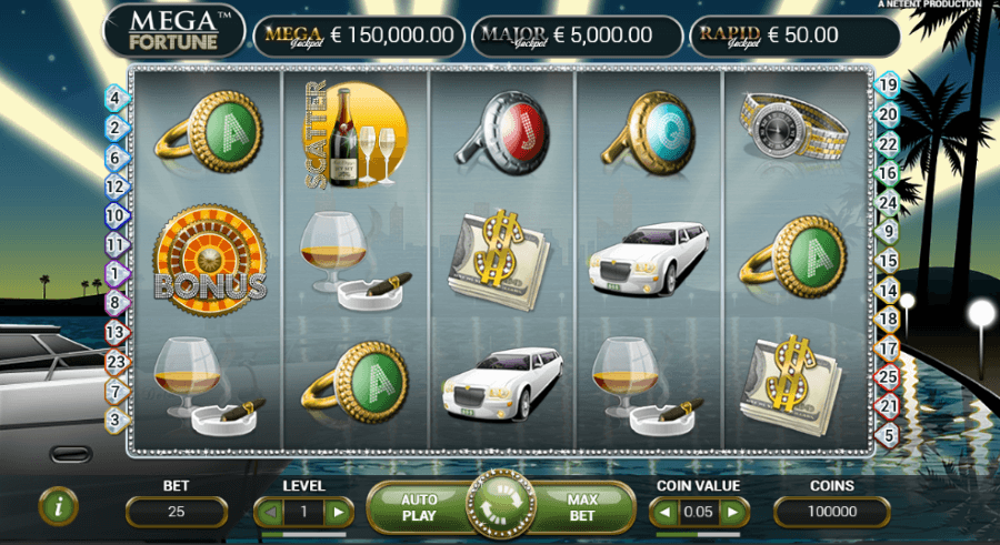 Mega fortune slot cu jackpot progresiv 