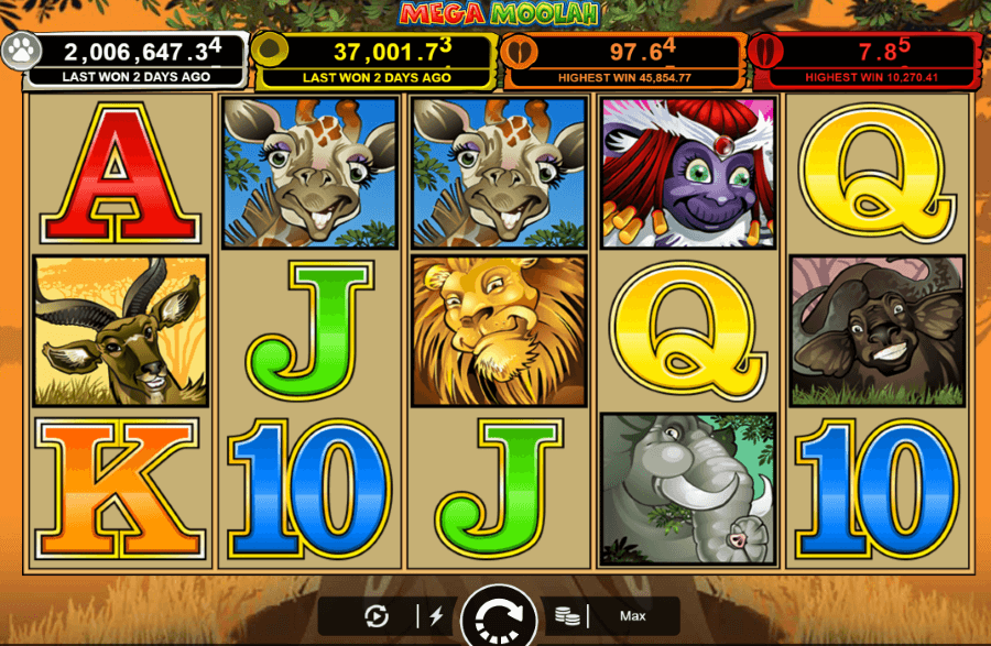 Mega Moolah - slot cu jackpot progresiv 