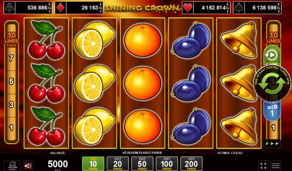 shining crown păcănele online gratis