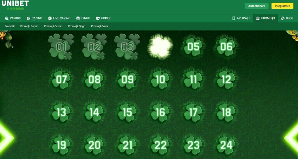 Promoții Paște Unibet Casino Online