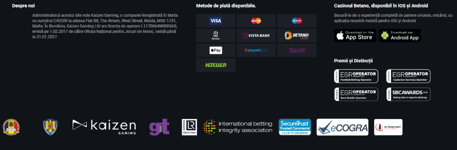 premii international betano casino