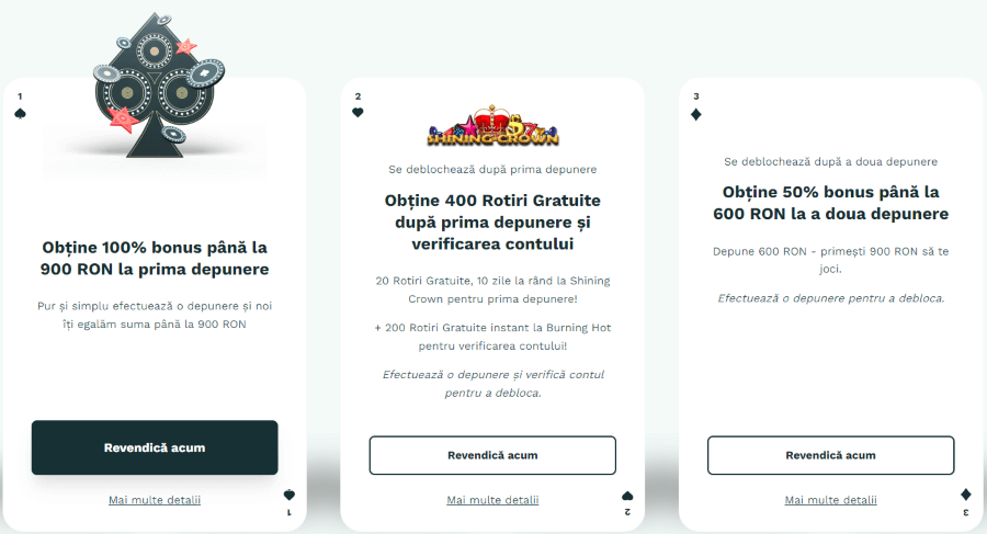 bonus de bun venit MagicJackpot cazino online