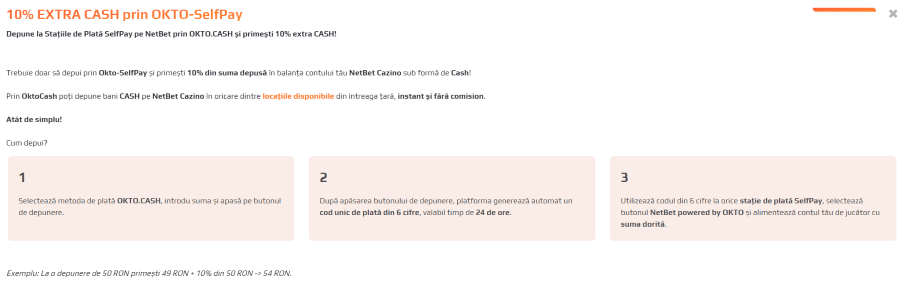 bonus cashback netbet romania