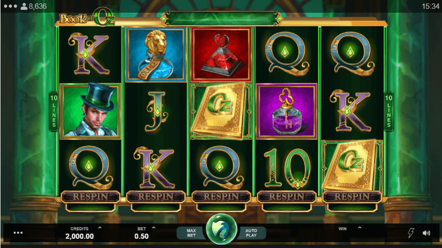 book of oz slot online