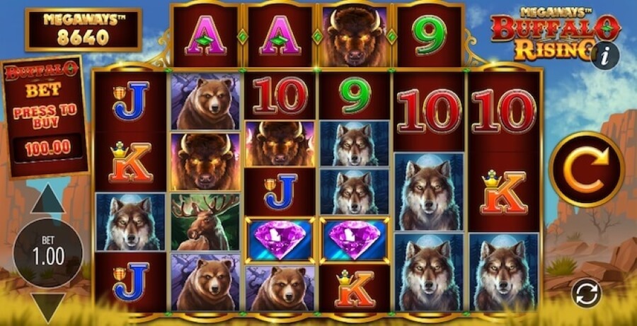 buffalo rise megaways slot