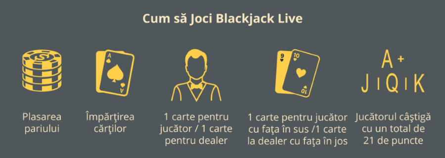 etapele unui joc de blackjack 