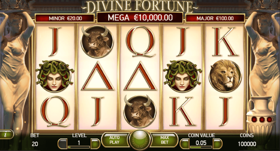 Divine fortune - slot cu jackpot progresiv 