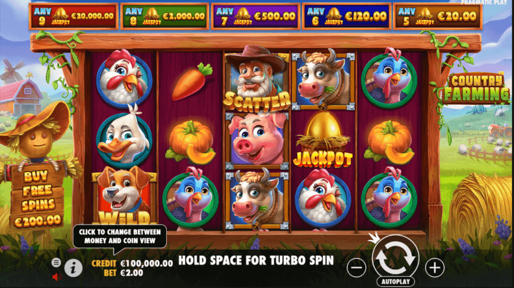 Country Farming slot nou