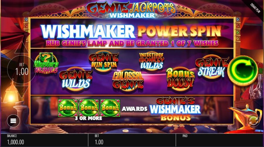 Genie Jackpots- slot cu jackpot progresiv 