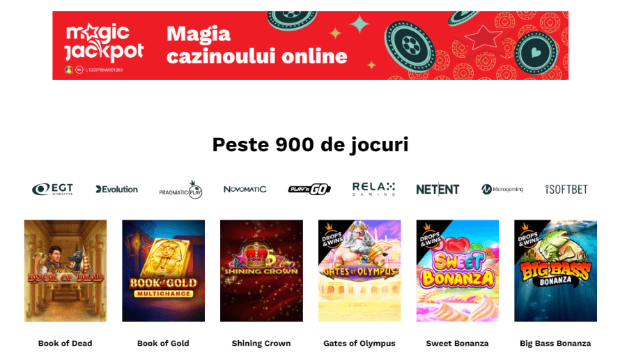 furnizori Magic Jackpot Cazino