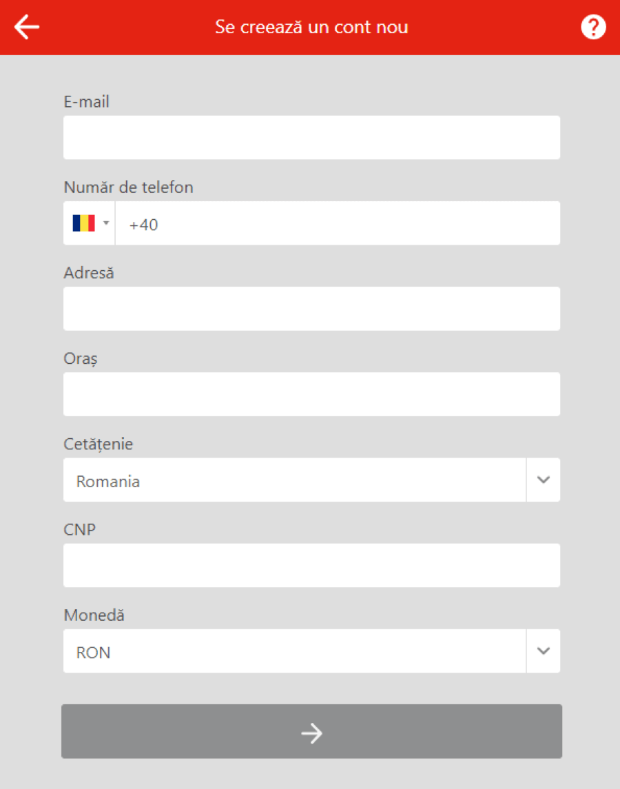 inscriere winbet cazino pas final