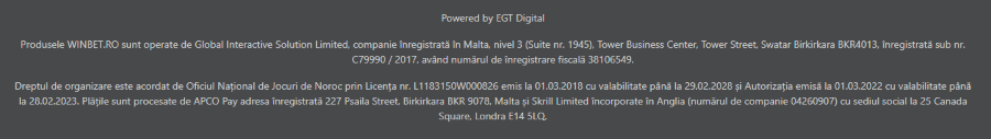 licenta wintbet cazino