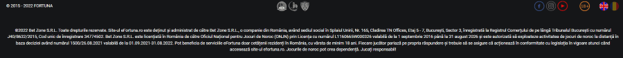 informatii licenta Fortuna