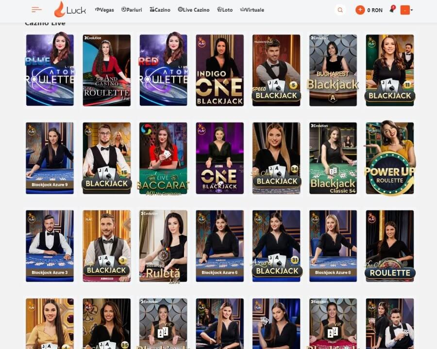Luck Casino live casino