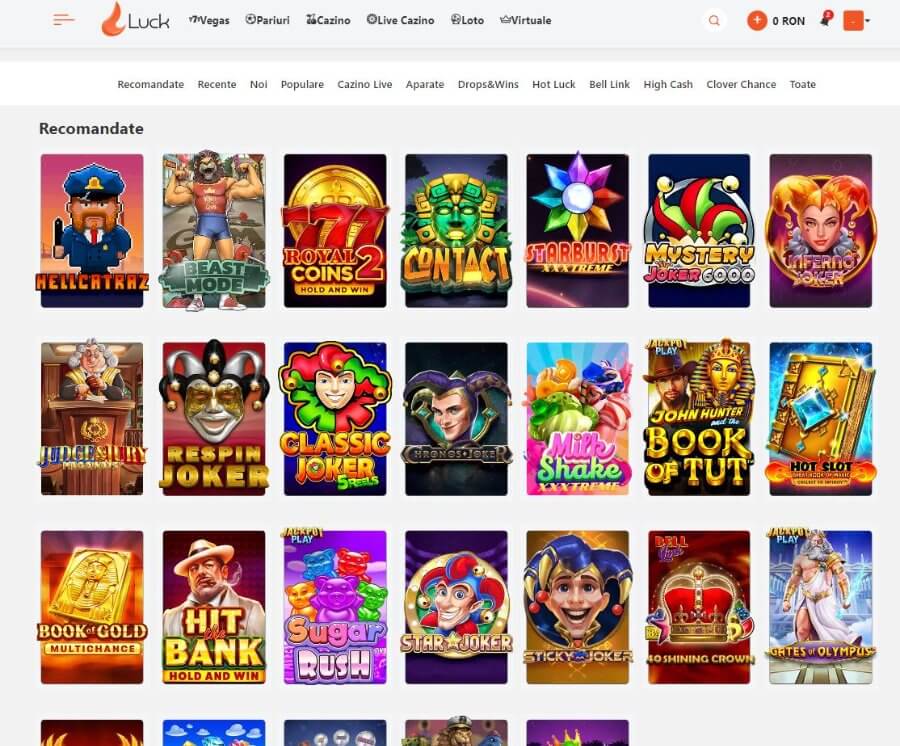 Luck Casino sloturi