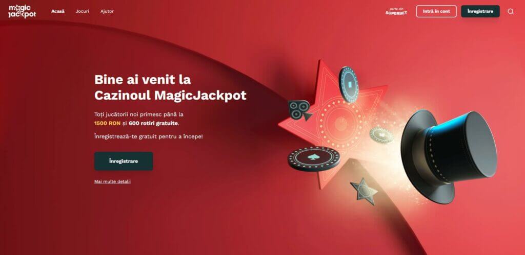 magicj jackpot bonus de bun venit