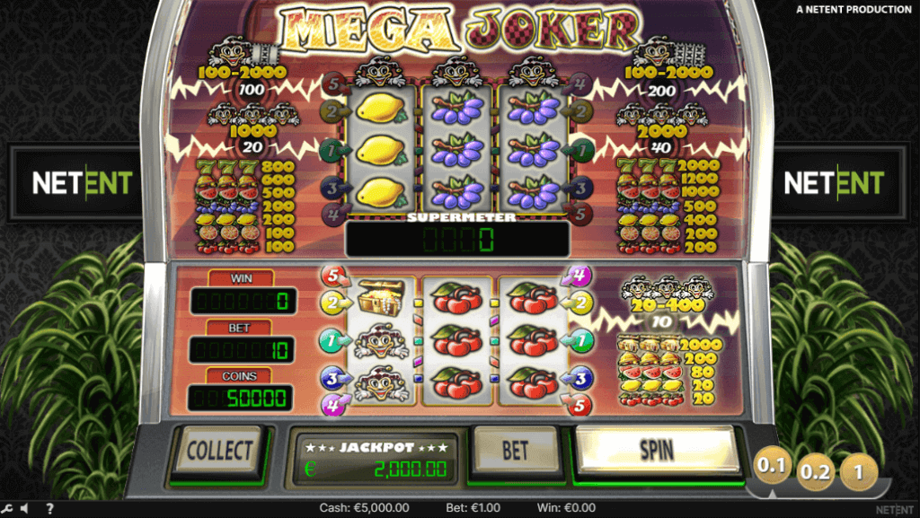 Mega Joker - un slot cu RTP ridicat valabil la cazinourile online 