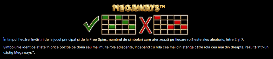 funcția Megaways în slotul NetEnt