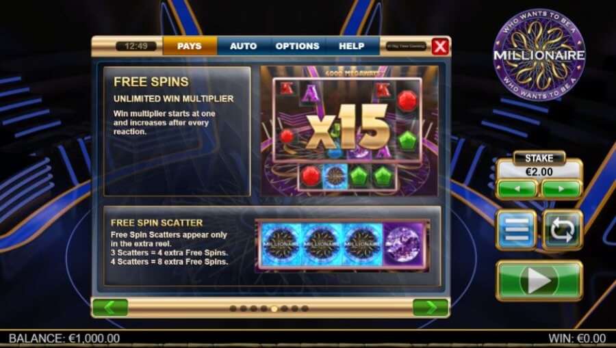 Who Wants To Be A millionaire Megaways slot rotiri gratuite