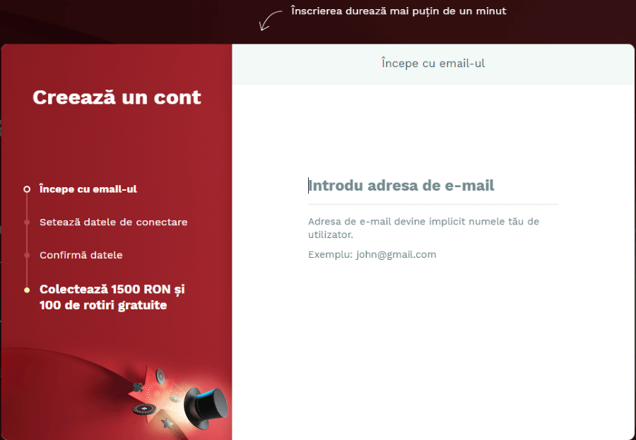 introducere date personale magic jackpot
