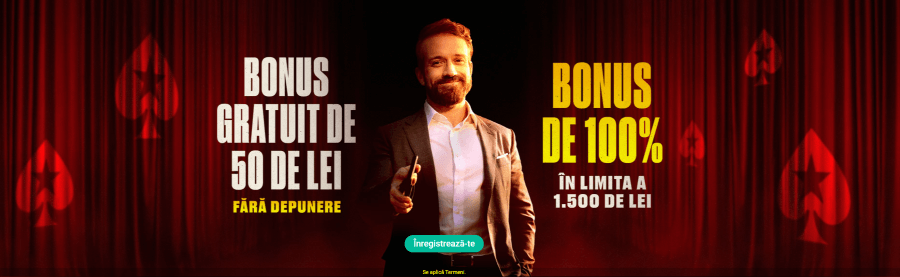 bonus fără depunere PokerStars casino