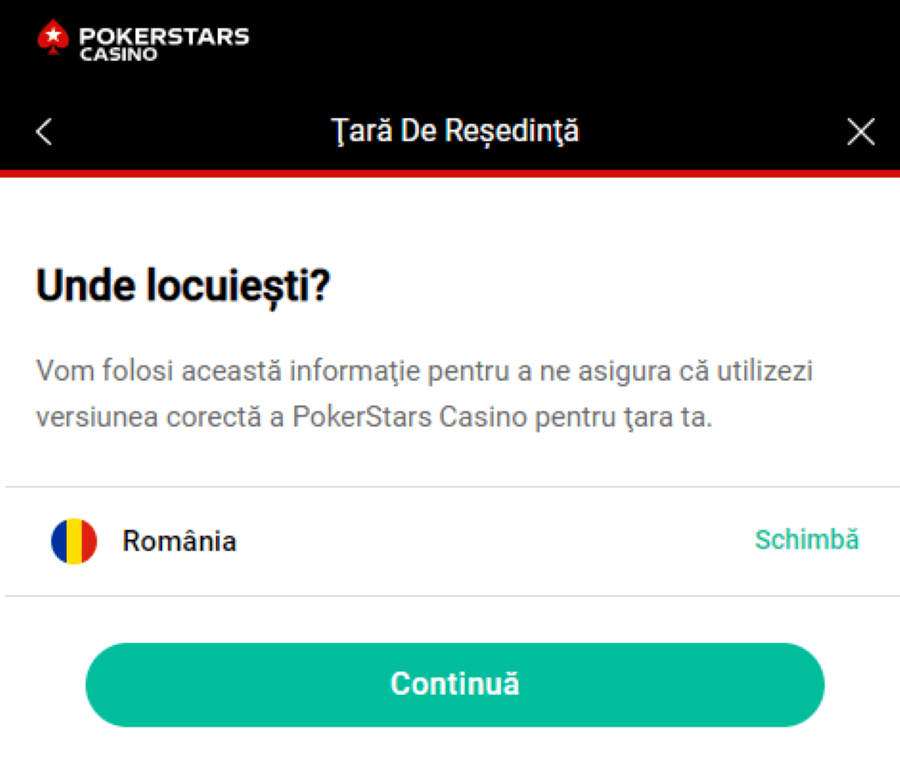 inregistrare pokerstars casino pas 2