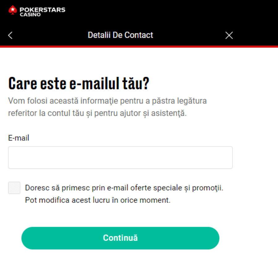 email confirmare pokerstrs casino