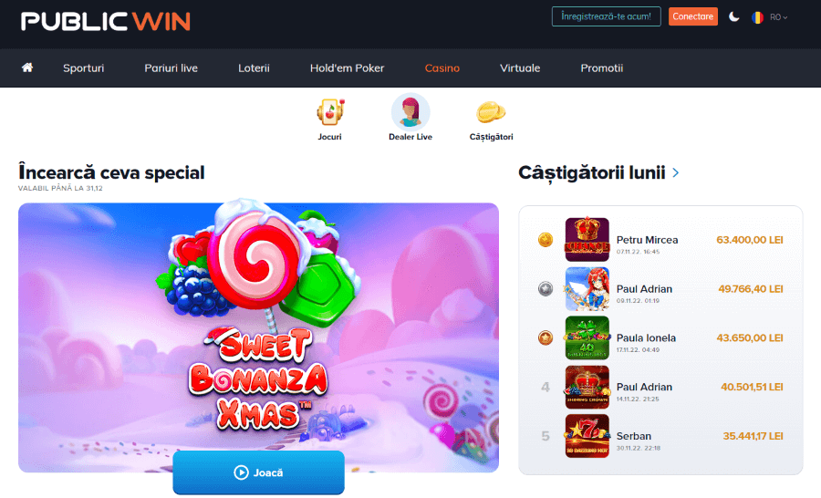 prima pagina publicwin casino