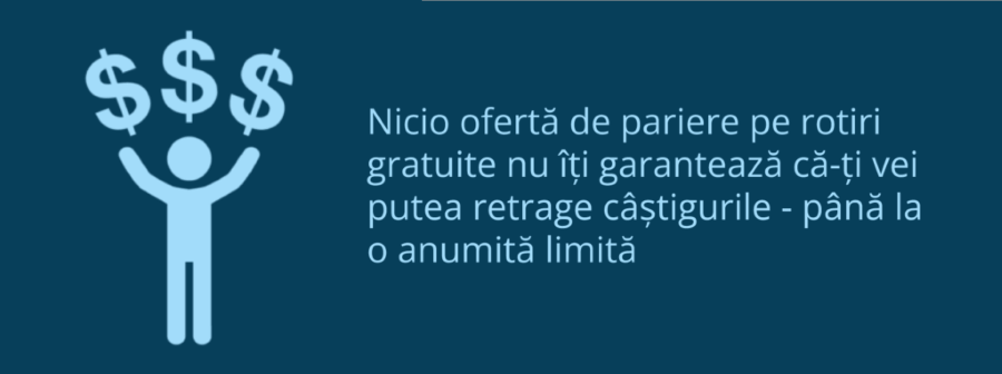 retrageri din rotiri gratuite fara depunere