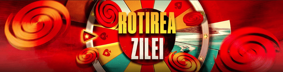 Rotirea Zilei – cea mai Nouă Recompensă de la PokerStars Cazino