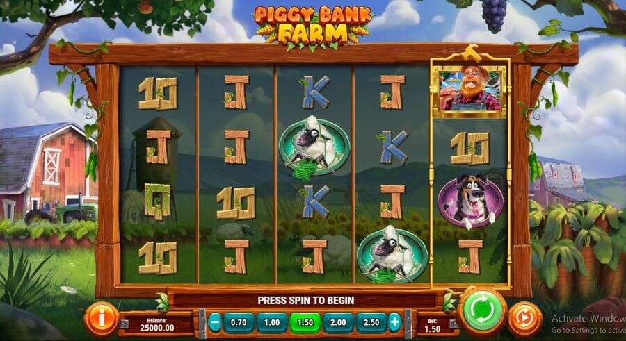 Piggy Bank Farm slot online hold and win 