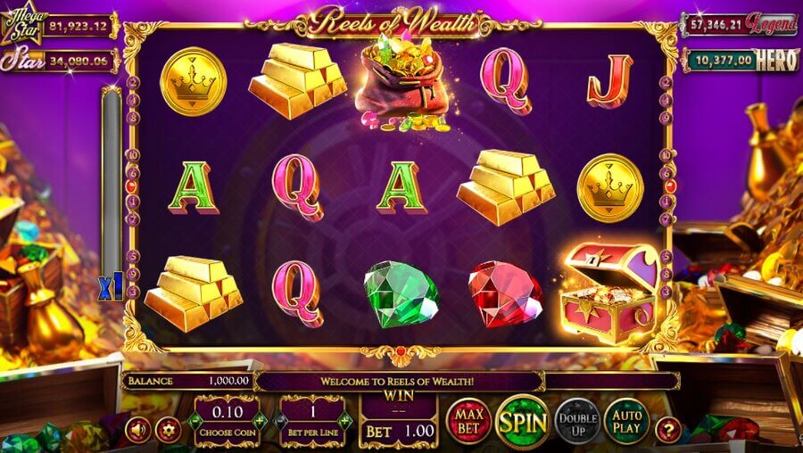 Reels of wealth slot - slot cu jackpot progresiv 