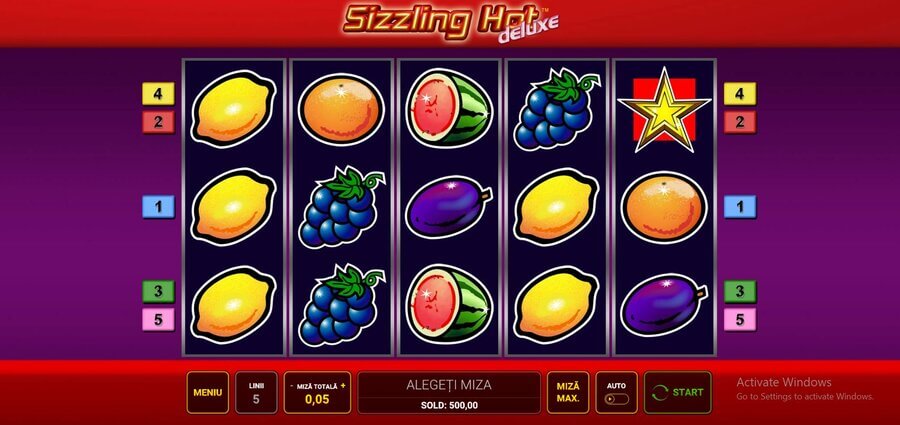 Sizzling Hot Deluxe slot online Novomatic