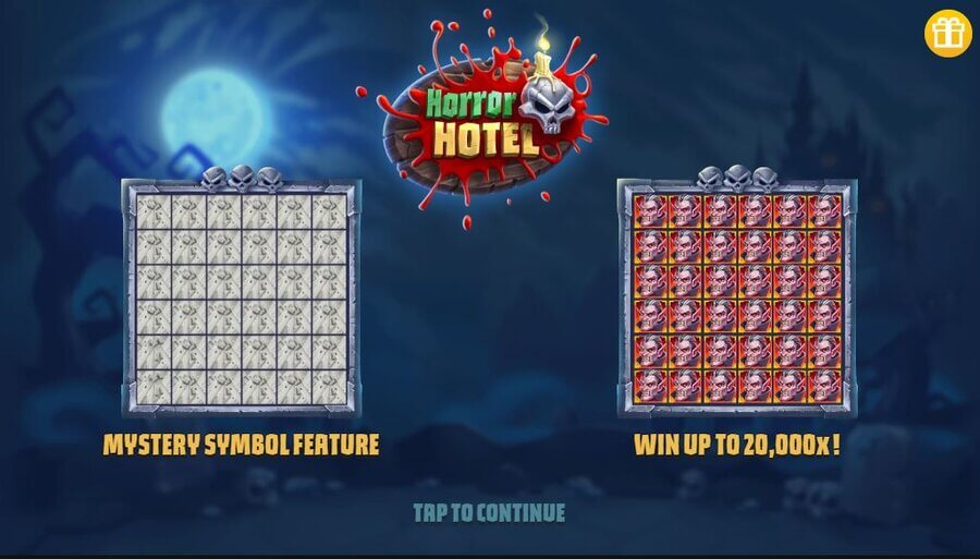 Horror Hotel slot online functii