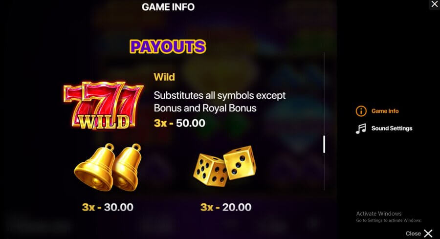Royal Fortunator: Hold and Win slot online simboluri