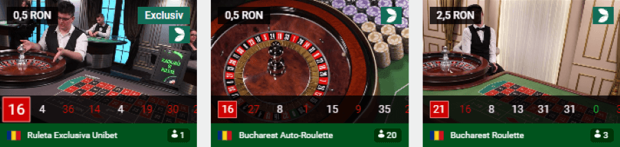 ruleta Evolution in limba romana