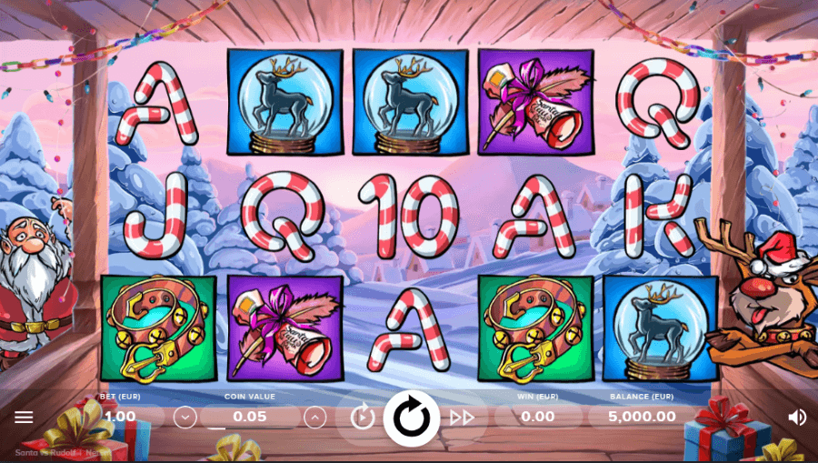 santa vs rudolf online slot