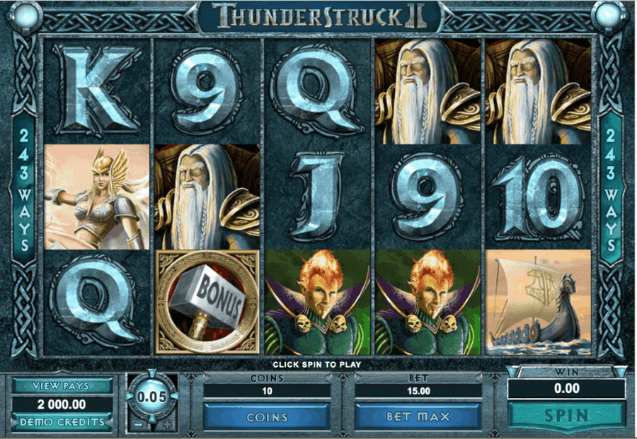 thunderstruck II slot online 