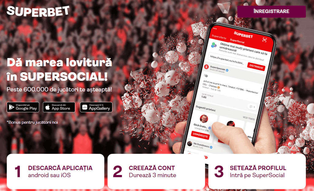 supersocial de la superbet onlin